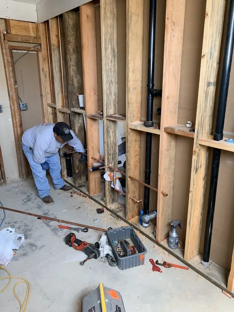 Commercial rough-in plumbing for Water Heater Replacement in Little Elkton